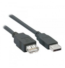 Кабель удлинитель Filum USB 2.0, 1.8 м., серый, разъемы: USB A male-USB A female, пакет. [FL-C-U2-AM-AF-1.8M] (894169)                                                                                                                                    