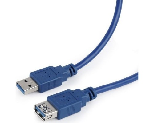 Кабель удлинитель Filum USB 3.0, 1.8 м., синий, разъемы: USB A male-USB A female, пакет. (FL-C-U3-AM-AF-1.8M)