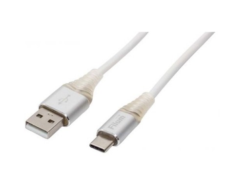 Кабель Filum USB 2.0 Pro, 1 м., 2A, индикатор заряда, разъемы: USB A male- USB Type С male, пакет. (FL-CPro-U2-AM-CM-1M-L1)