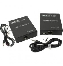 Активный удлинитель до 150 м по одной витой паре ORIENT VE046, HDMI IP extender (Tx+Rx), HDMI 1.3, 1080p@60Hz, HDCP, (30906)                                                                                                                              