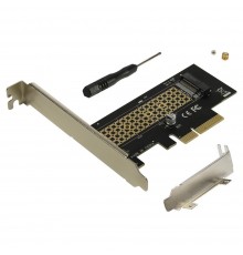 Переходник ORIENT C300E PCI-E 4x->M.2 M-key NVMe SSD, тип 2230/2242/2260/2280, планки крепления в комплекте (31100)                                                                                                                                       