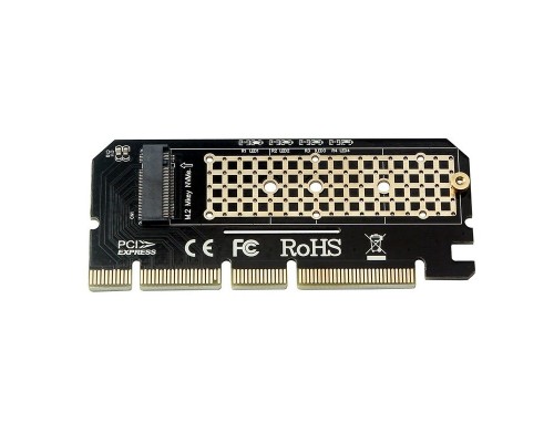 Переходник ORIENT C299E PCI-E 16x->M.2 M-key NVMe SSD, тип 2230/2242/2260/2280 (30899)