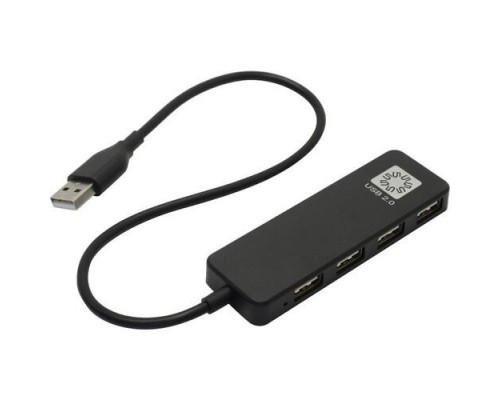 Концентратор 5bites HB24-209BK 4*USB2.0 / USB PLUG / BLACK