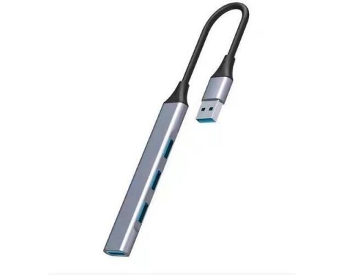 Концентратор 5bites HB31-313SL 1*USB3.0 / 3*USB2.0 / USB PLUG / SILVER