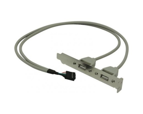 Планка портов в корпус 2xUSB 2.0, oem ORIENT C086