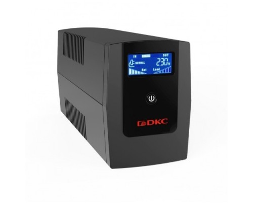 Источник бесперебойного питания ИБП Info LCD 1200В.А IEC C13 (4) USB + RJ45 DKC INFOLCD1200I