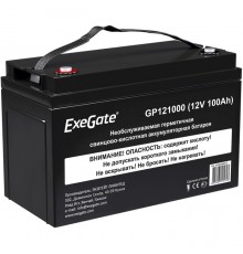 Аккумуляторная батарея ExeGate EX282986RUS GP121000 (12V 100Ah, под болт М6)                                                                                                                                                                              