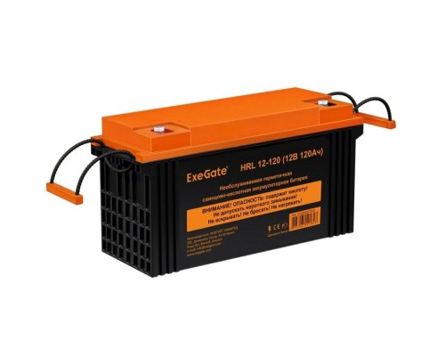 Аккумуляторная батарея ExeGate EX285657RUS HRL 12-120 (12V 120Ah, под болт М8)