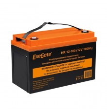 Аккумуляторная батарея ExeGate EX282987RUS HR 12-100 (12V 100Ah, под болт М6)                                                                                                                                                                             