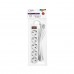 Сетевой фильтр CBR CSF 2505-5.0 White PC, 5 евророзеток, длина кабеля 5 метров, цвет белый (пакет)