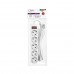 Сетевой фильтр CBR CSF 2505-3.0 White PC, 5 евророзеток, длина кабеля 3 метра, цвет белый (пакет)