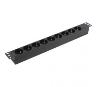 Блок розеток горизонтальный ExeGate ServerPro PDU-19H907 Al-9S-C20, 19