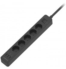 Удлинитель с USB зарядкой HARPER UCH-510 Black                                                                                                                                                                                                            