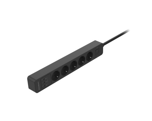 Удлинитель с USB зарядкой HARPER UCH-510 Black