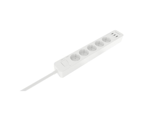 Удлинитель с USB зарядкой HARPER UCH-560 White