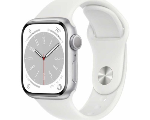 Смарт-часы Apple Watch Series 8 45мм Aluminium M/L белые