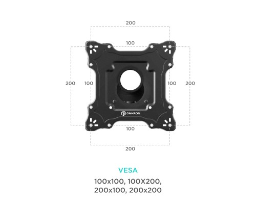 Кронштейн настенный ONKRON BASIC M4S ONKRON BASIC M4S BLACK