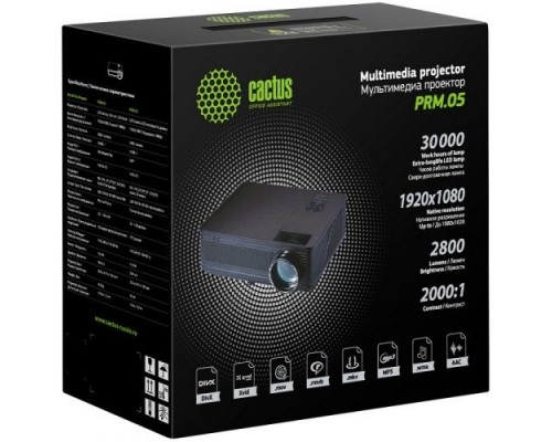 Проектор Cactus CS-PRM.05B.WXGA-W