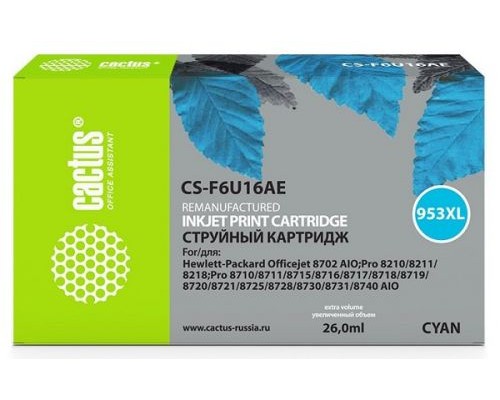 Картридж Cactus CS-F6U16AE струйный