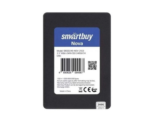 Твердотельный накопитель SmartBuy 240 ГБ SATA SBSSD240-NOV-25S3