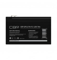 Аккумуляторная батарея CBR CBT-GP1270-F2                                                                                                                                                                                                                  