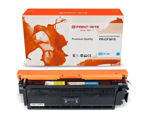 Картридж лазерный Print-Rite TRHGL8CPU1J PR-CF361X CF361X голубой