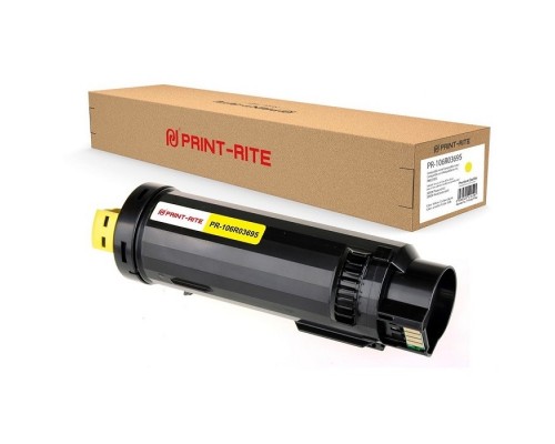 Картридж лазерный Print-Rite TFXA8UYPRJ PR-106R03695 106R03695 желтый