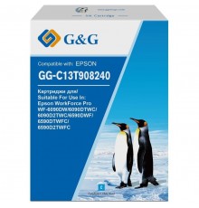 Картридж струйный G&G GG-C13T908240 голубой                                                                                                                                                                                                               