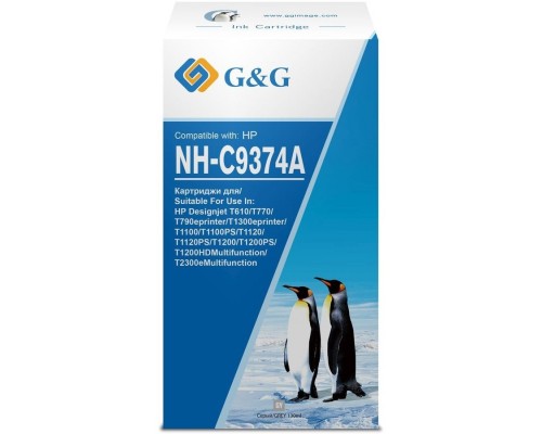 Картридж струйный G&G NH-C9374A серый