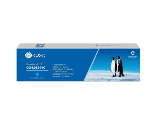 Картридж струйный G&G GG-L0S29YC 976YC голубой