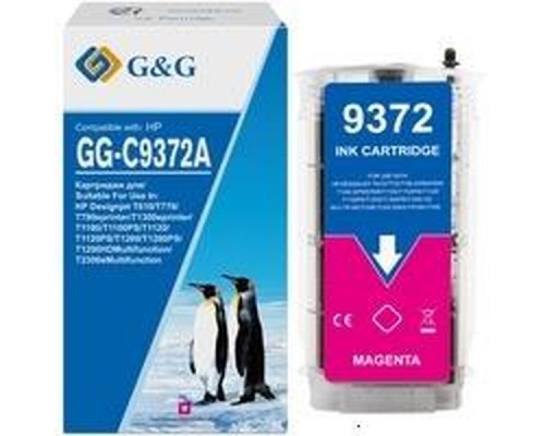 Картридж струйный G&G GG-C9372A пурпурный