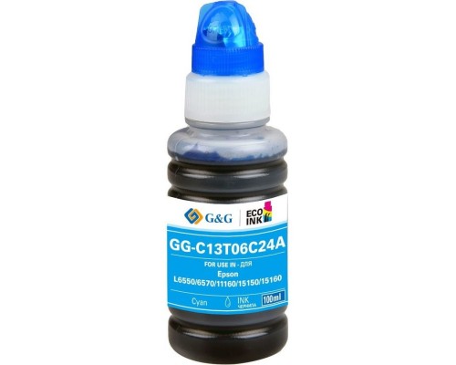 Чернила G&G GG-C13T06C24A №112 голубой