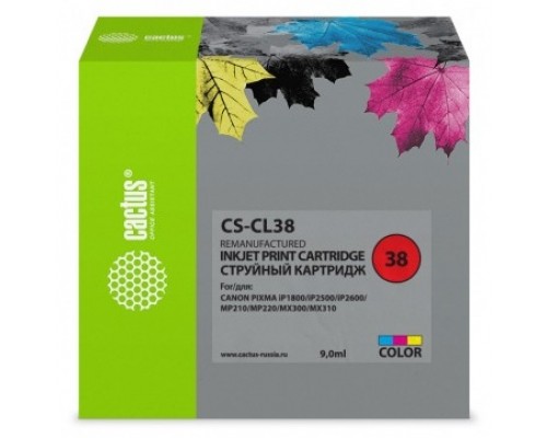 Картридж струйный Cactus CS-CL38