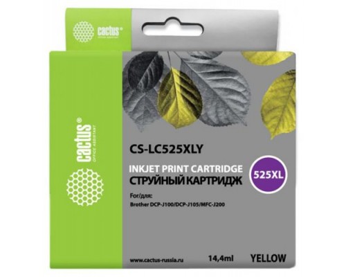 Картридж струйный Cactus CS-LC525XLY