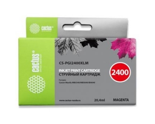 Картридж струйный Cactus CS-PGI2400XLM