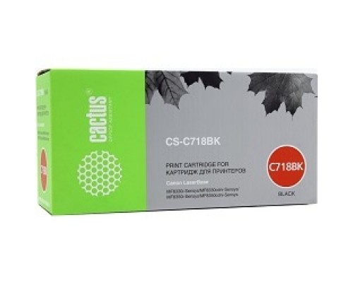 Картридж лазерный Cactus CS-C718BK