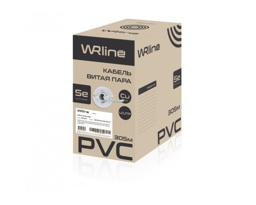 Кабель WRline WR-UTP-4P-C5E-PVC-GY