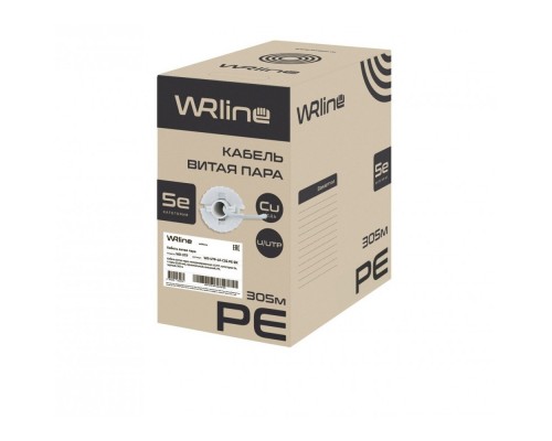 Кабель WRline WR-UTP-4P-C5E-PE-BK