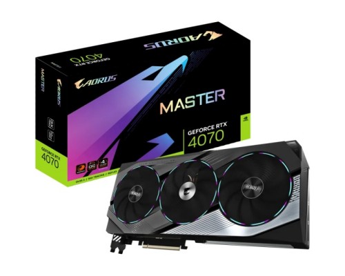 Видеокарта GIGABYTE NVIDIA GeForce RTX 4070 Ti AORUS MASTER (GV-N407TAORUS M-12GD)