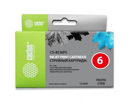 Картридж струйный Cactus CS-BCI6PC