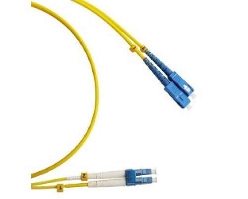 Патч-корд Hyperline FC-D2-9-LC/UR-SC/UR-H-1M-LSZH-YL