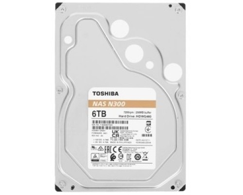 Жесткий диск 6TB Toshiba N300 (HDWG460UZSVA)