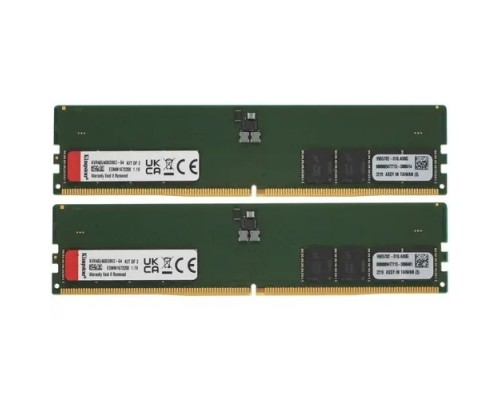 Модуль памяти DDR5 64GB (2*32GB) Kingston FURY KVR48U40BD8K2-64