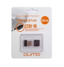 Накопитель USB 2.0 16GB Qumo QM16GUD-NANO-B                                                                                                                                                                                                               