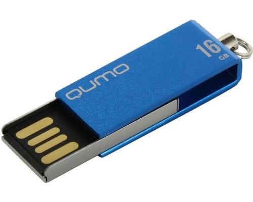 Накопитель USB 2.0 16GB Qumo QM16GUD-FLD-Blue