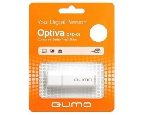 Накопитель USB 2.0 64GB Qumo QM64GUD-OP2-white