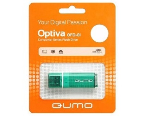 Накопитель USB 2.0 16GB Qumo QM16GUD-OP1-green