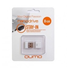 Накопитель USB 2.0 8GB Qumo QM8GUD-NANO-W                                                                                                                                                                                                                 