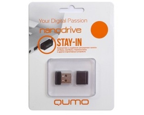 Накопитель USB 2.0 32GB Qumo QM32GUD-NANO-W