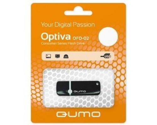 Накопитель USB 2.0 8GB Qumo QM8GUD-OP2-black